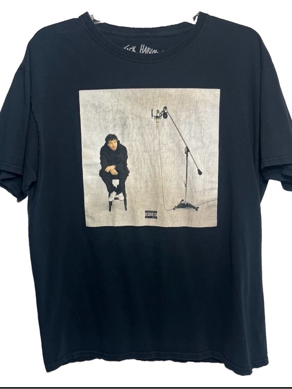 Jack Harlow Men's Official Album Cover Graphic Tee T-Shirt in Black Large